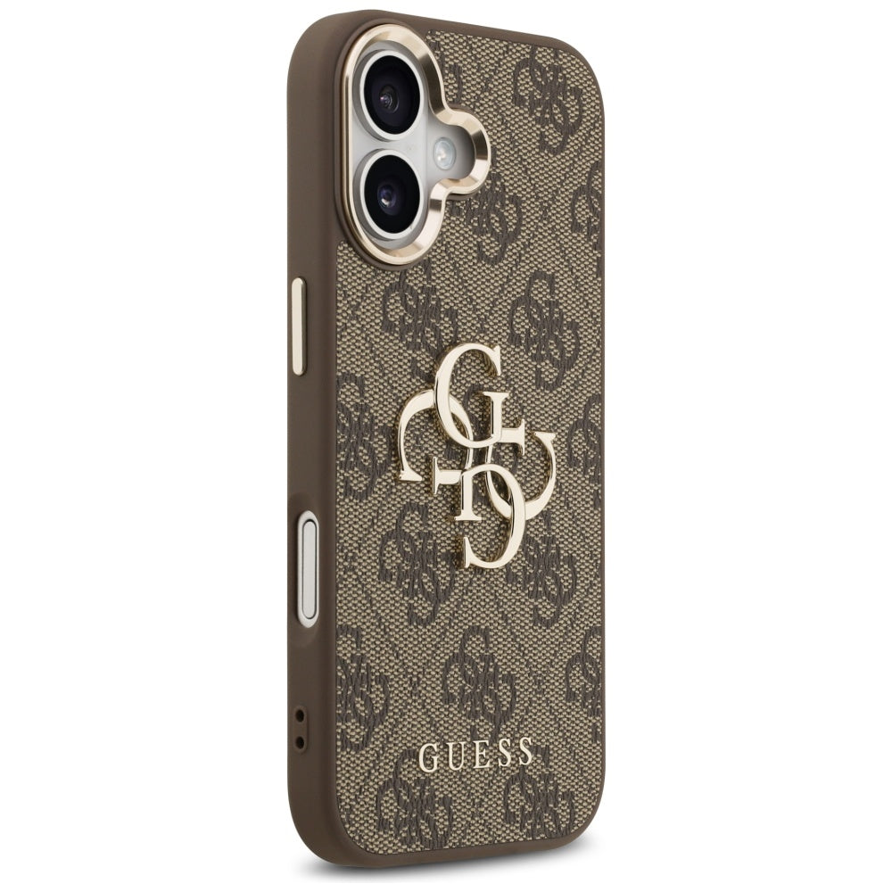 Guess 4G Big 4G Classic Logo Case for iPhone 17 - Brown and Gold_3