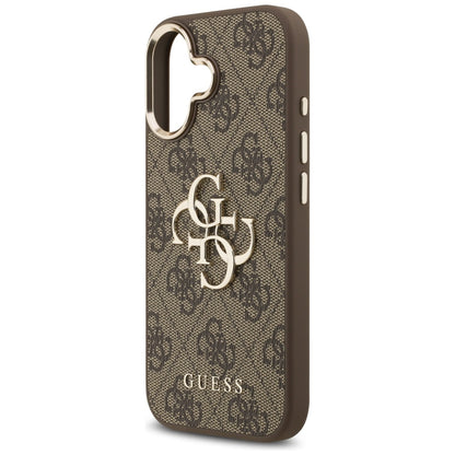 Guess 4G Big 4G Classic Logo Case for iPhone 17 - Brown and Gold_5
