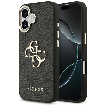Guess 4G Big 4G Classic Logo Case for iPhone 17 - Black and Gold_0