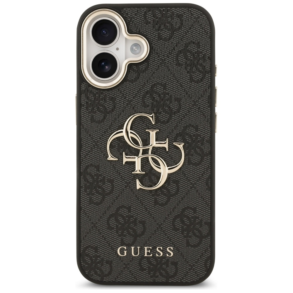 Guess 4G Big 4G Classic Logo Case for iPhone 17 - Black and Gold_2