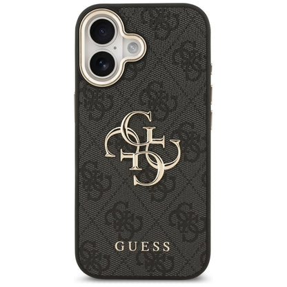 Guess 4G Big 4G Classic Logo Case for iPhone 17 - Black and Gold_2
