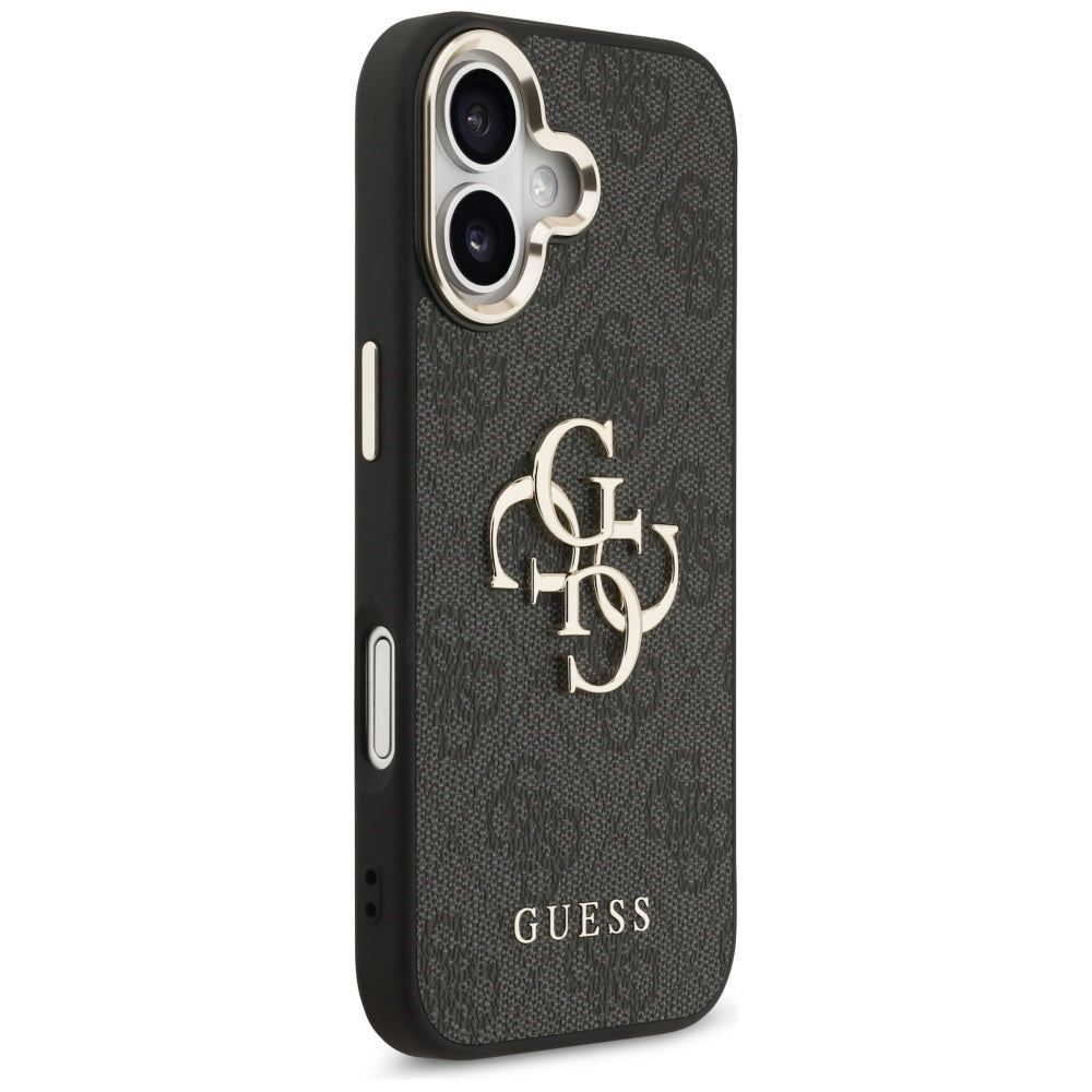Guess 4G Big 4G Classic Logo Case for iPhone 17 - Black and Gold_3