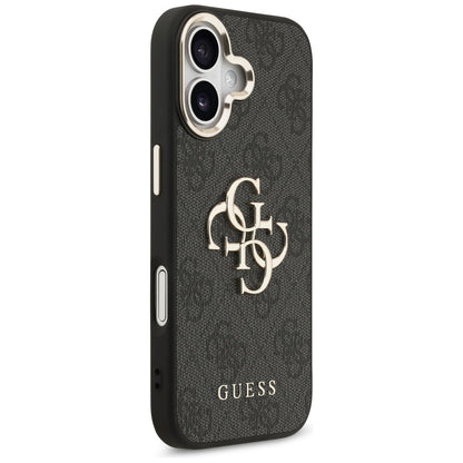 Guess 4G Big 4G Classic Logo Case for iPhone 17 - Black and Gold_3