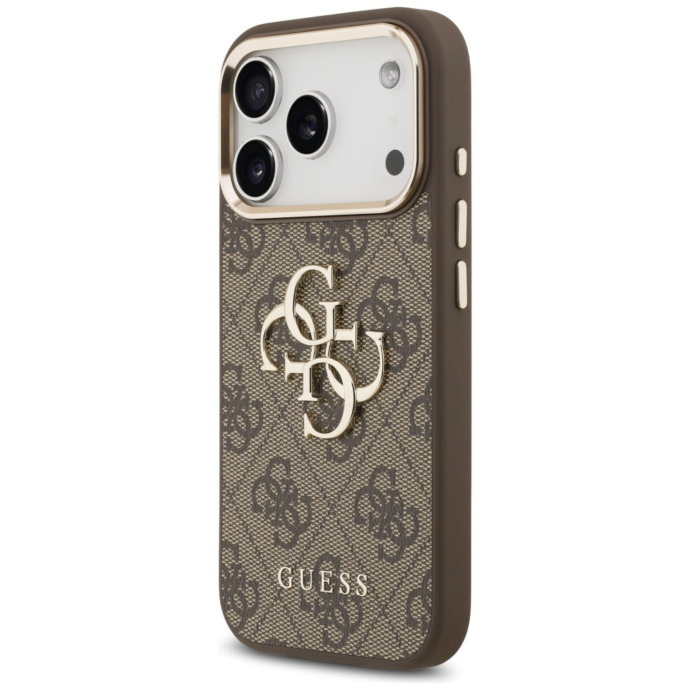 Guess 4G Big 4G Classic Logo Case for iPhone 17 Pro - Brown and Gold_1