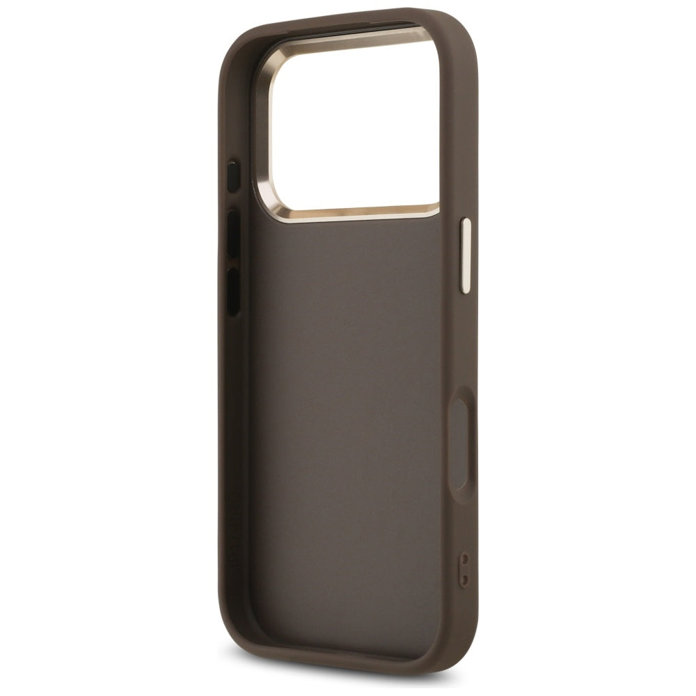 Guess 4G Big 4G Classic Logo Case for iPhone 17 Pro - Brown and Gold_6