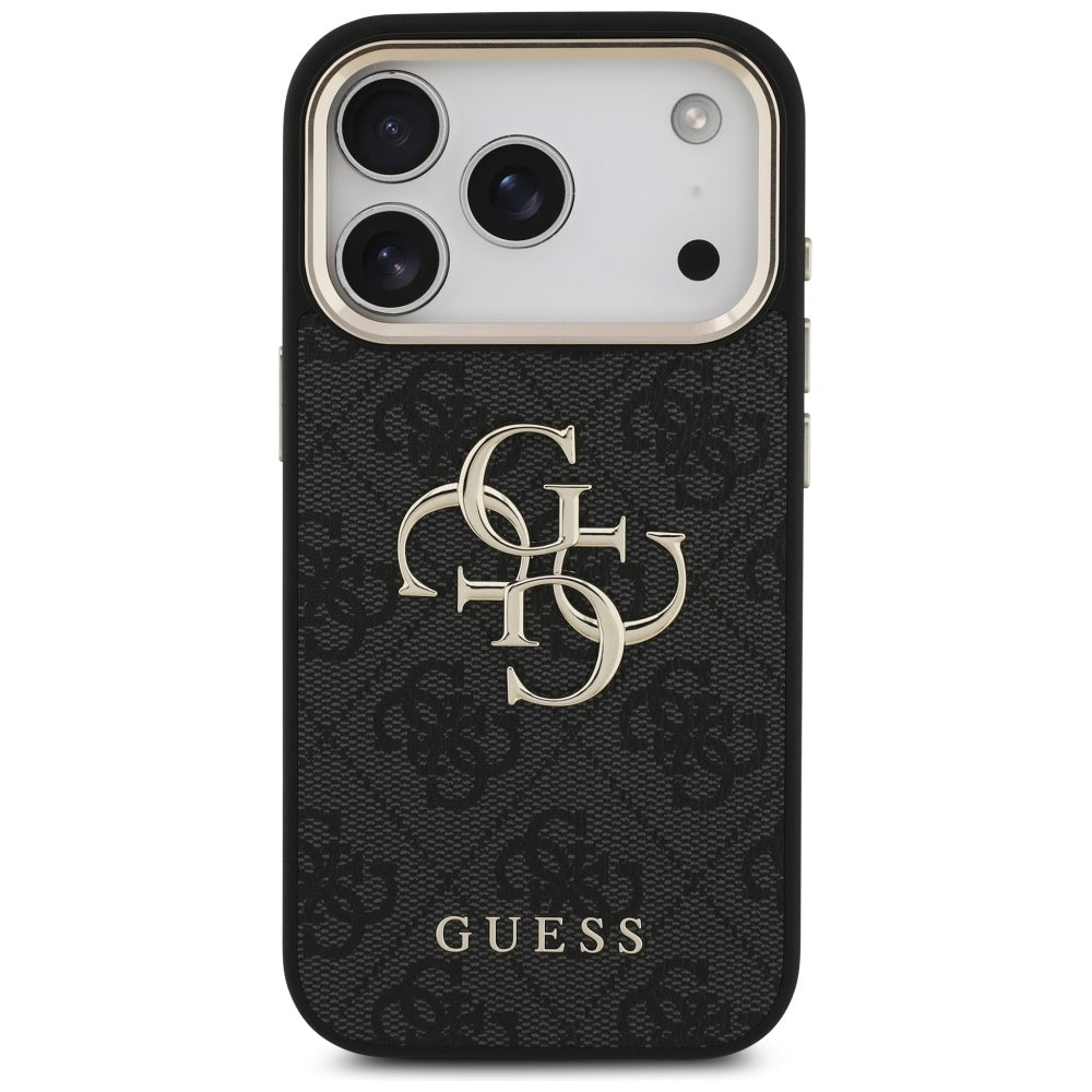 Guess 4G Big 4G Classic Logo Case for iPhone 17 Pro - Black and Gold_2