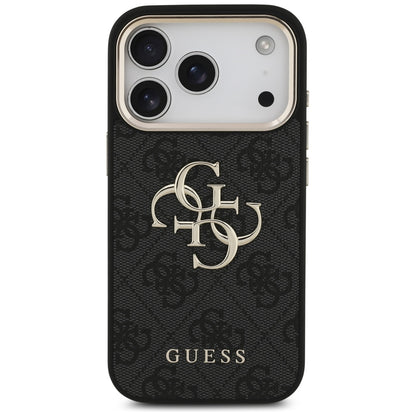Guess 4G Big 4G Classic Logo Case for iPhone 17 Pro - Black and Gold_2