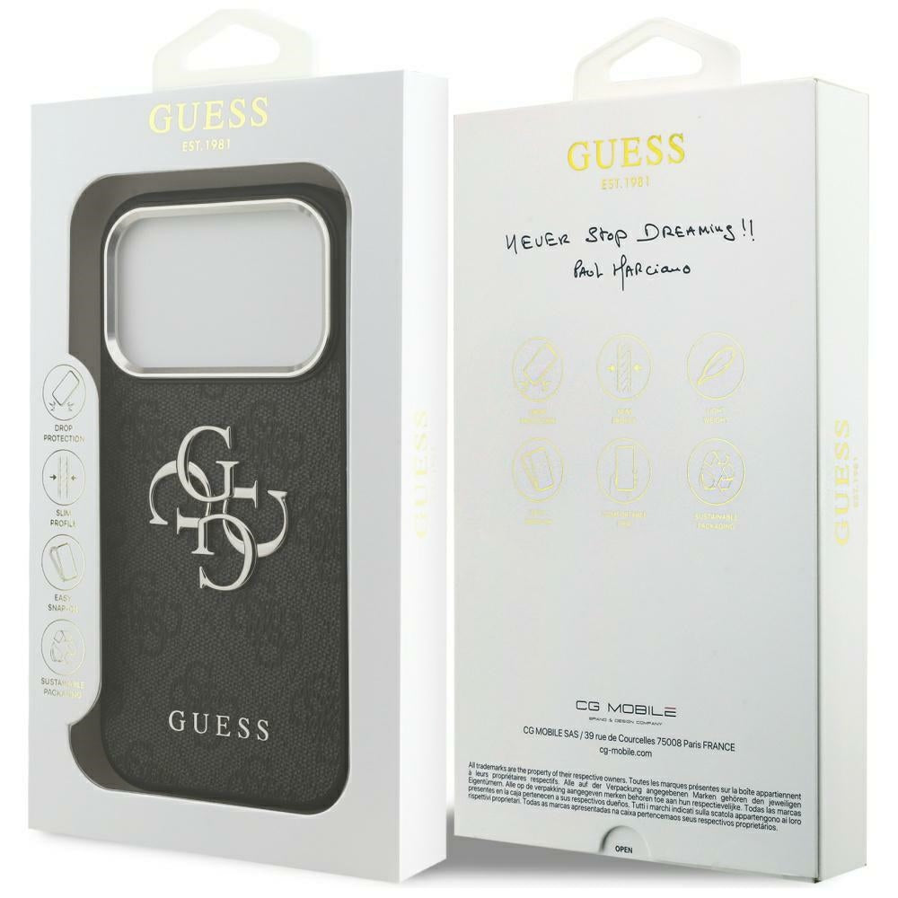 Guess 4G Big 4G Classic Logo case for iPhone 17 Pro Max - black_7