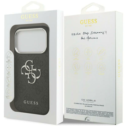 Guess 4G Big 4G Classic Logo case for iPhone 17 Pro Max - black_7