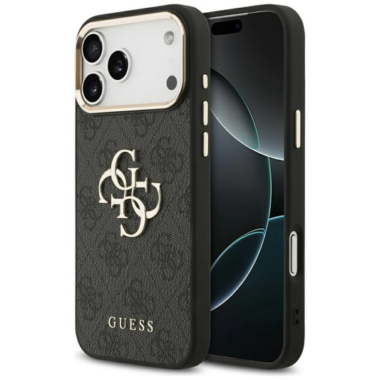 Guess 4G Big 4G Classic Logo Case for iPhone 17 Pro Max - Black and Gold_0