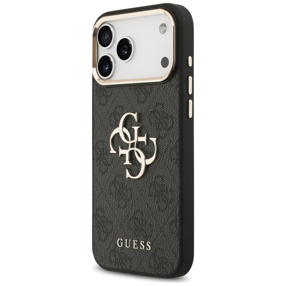 Guess 4G Big 4G Classic Logo Case for iPhone 17 Pro Max - Black and Gold_1