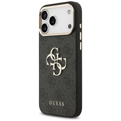 Guess 4G Big 4G Classic Logo Case for iPhone 17 Pro Max - Black and Gold_1