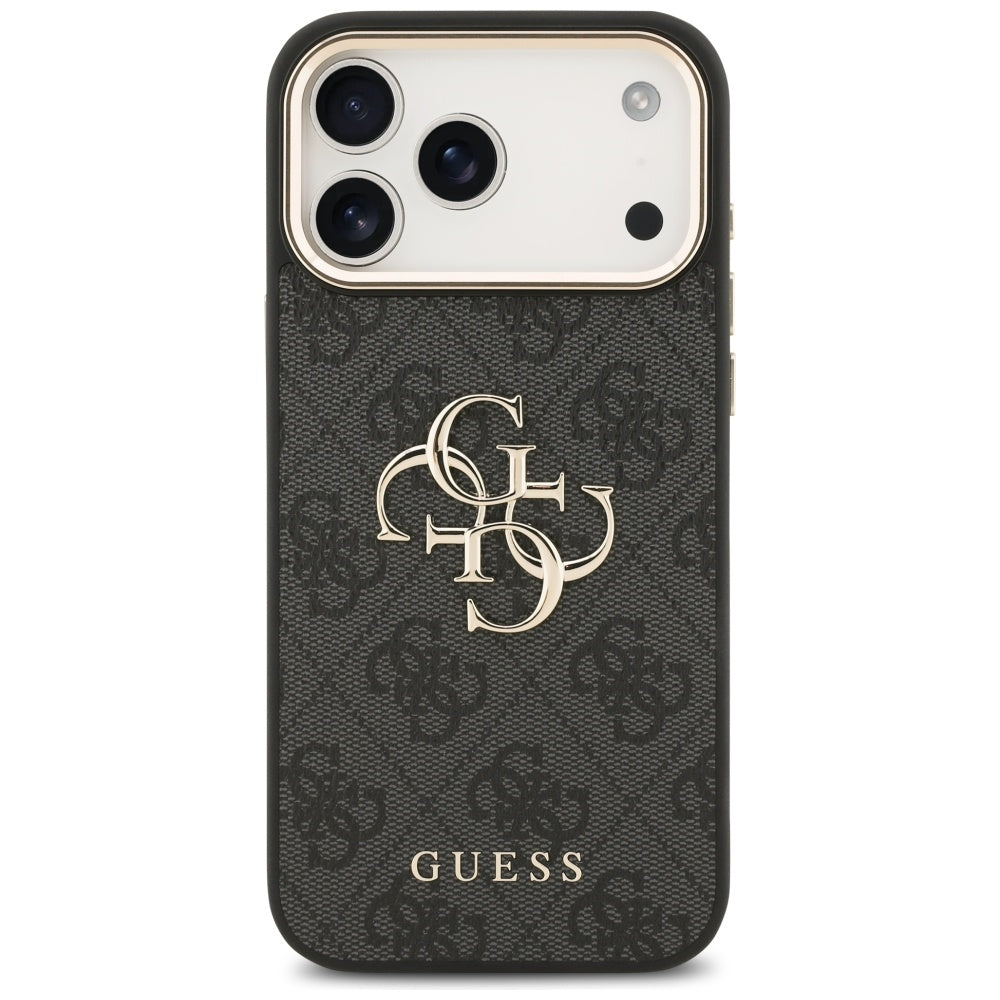 Guess 4G Big 4G Classic Logo Case for iPhone 17 Pro Max - Black and Gold_2