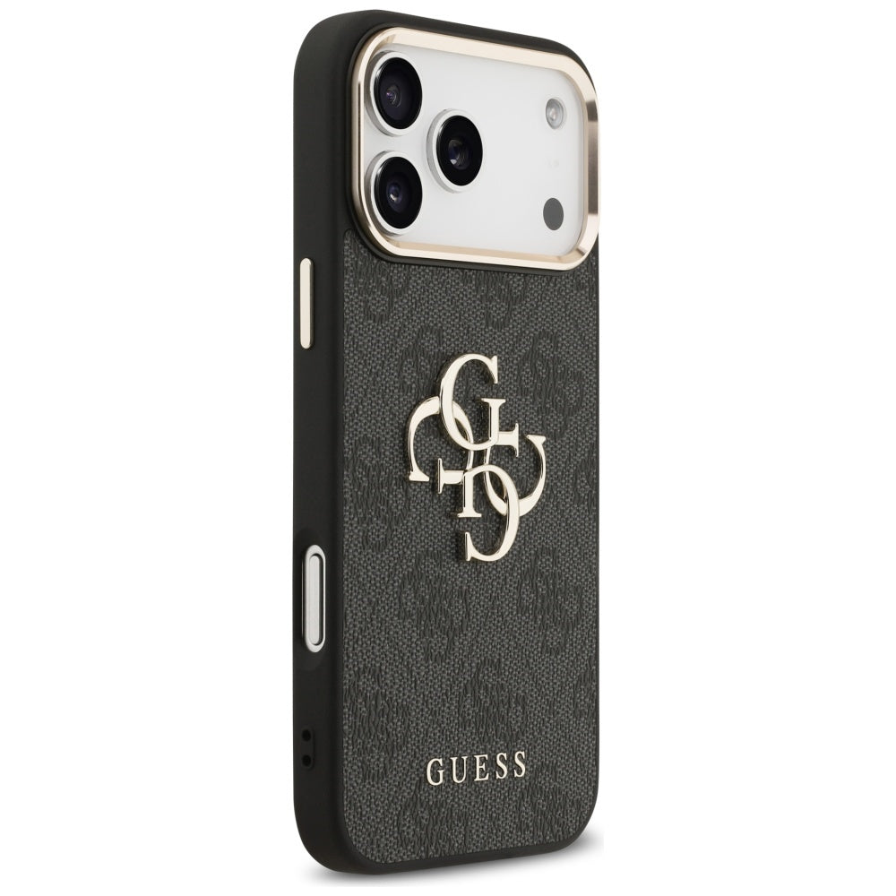 Guess 4G Big 4G Classic Logo Case for iPhone 17 Pro Max - Black and Gold_3