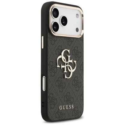 Guess 4G Big 4G Classic Logo Case for iPhone 17 Pro Max - Black and Gold_3
