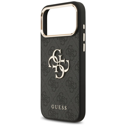 Guess 4G Big 4G Classic Logo Case for iPhone 17 Pro Max - Black and Gold_5