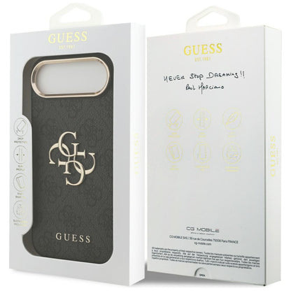 Guess 4G Big 4G Classic Logo Case for iPhone Air - Black and Gold_7