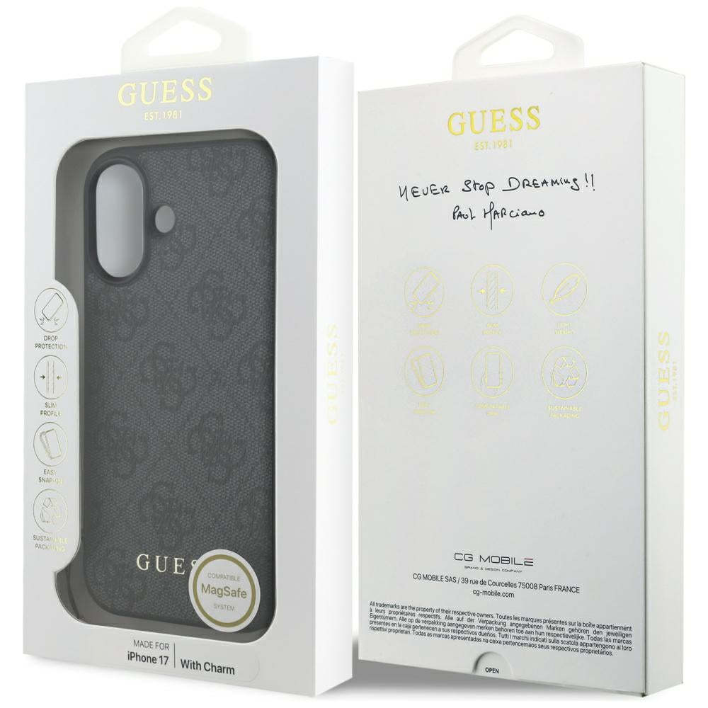 Guess 4G Charms Collection MagSafe case for iPhone 17 - black_6