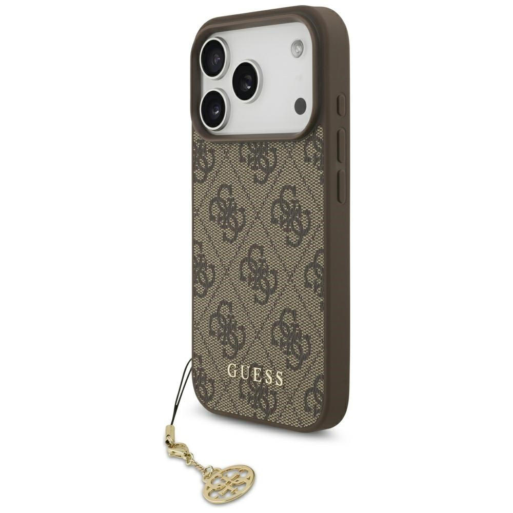 Guess 4G Charms Collection MagSafe case for iPhone 17 Pro - brown_0