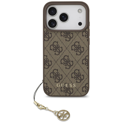 Guess 4G Charms Collection MagSafe case for iPhone 17 Pro - brown_1
