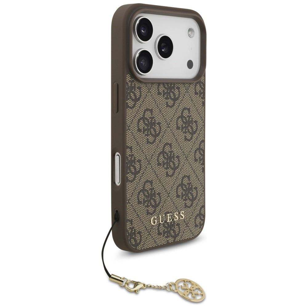 Guess 4G Charms Collection MagSafe case for iPhone 17 Pro - brown_2