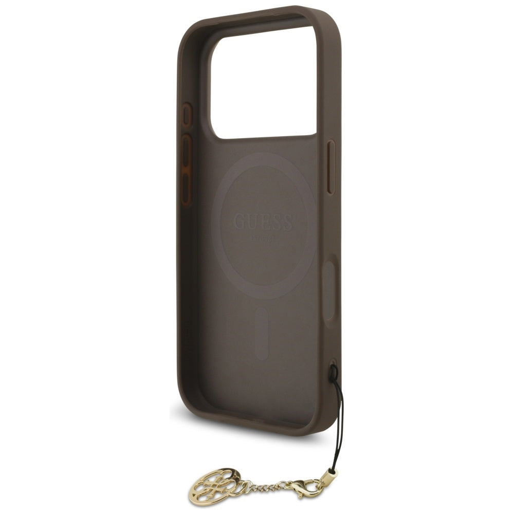 Guess 4G Charms Collection MagSafe case for iPhone 17 Pro - brown_5
