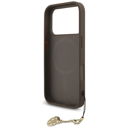 Guess 4G Charms Collection MagSafe case for iPhone 17 Pro - brown_5