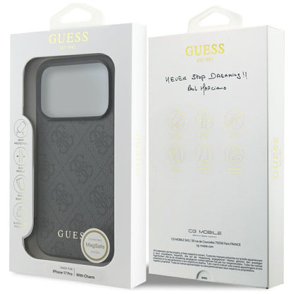 Guess 4G Charms Collection MagSafe case for iPhone 17 Pro - black_6