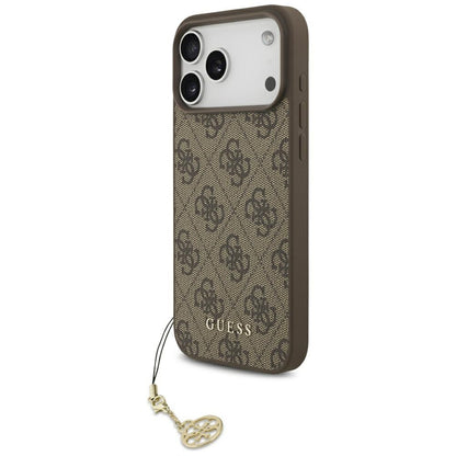 Guess 4G Charms Collection MagSafe case for iPhone 17 Pro Max - brown_0