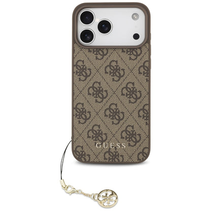 Guess 4G Charms Collection MagSafe case for iPhone 17 Pro Max - brown_1