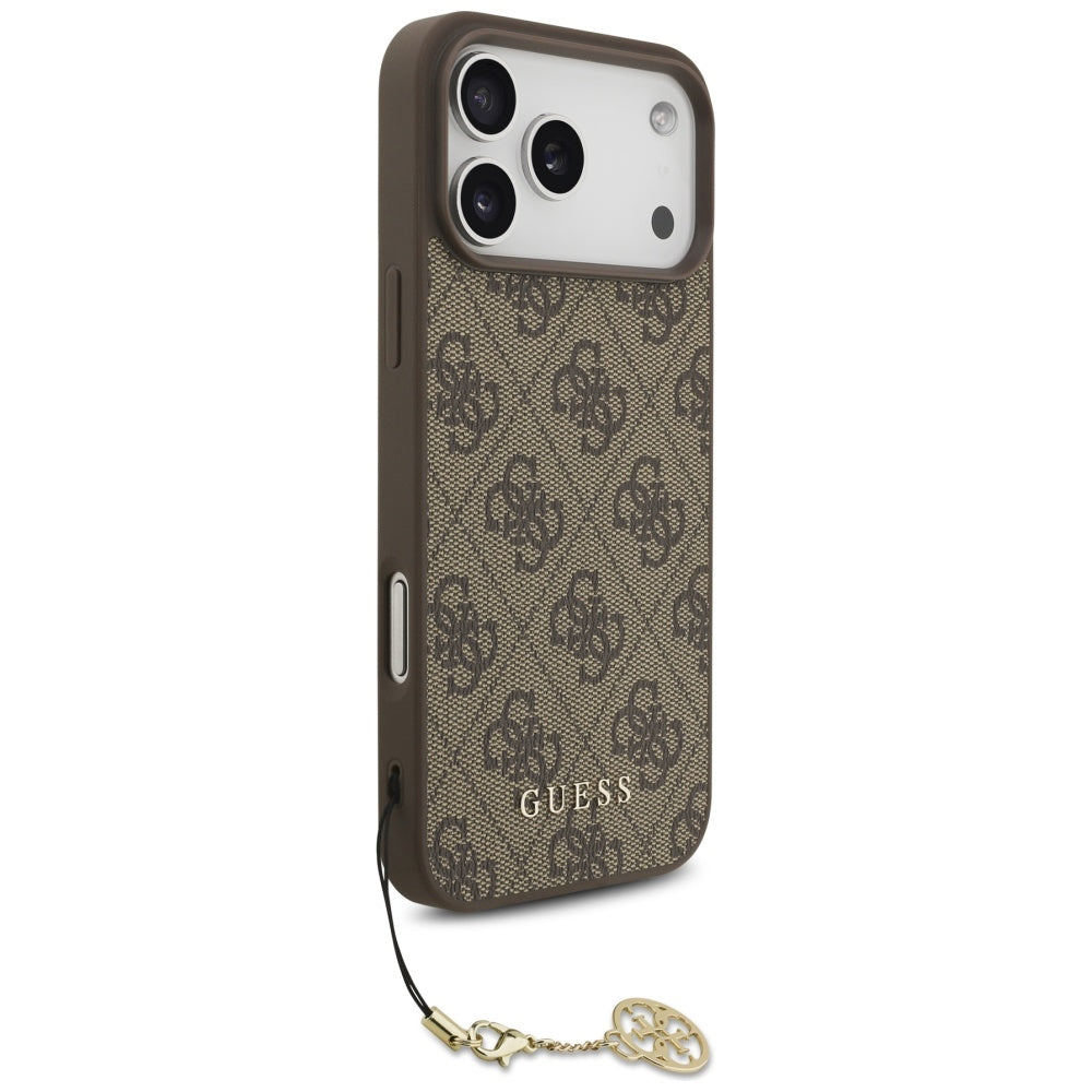 Guess 4G Charms Collection MagSafe case for iPhone 17 Pro Max - brown_2