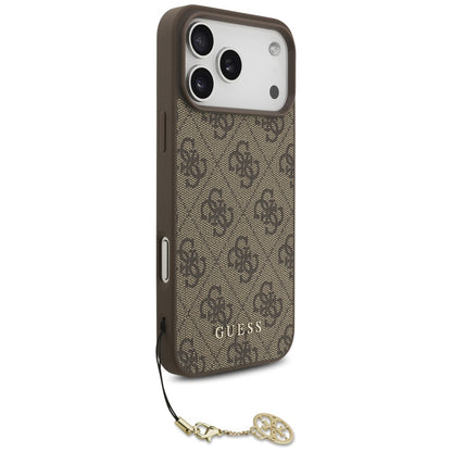 Guess 4G Charms Collection MagSafe case for iPhone 17 Pro Max - brown_2