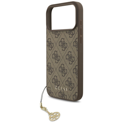 Guess 4G Charms Collection MagSafe case for iPhone 17 Pro Max - brown_4