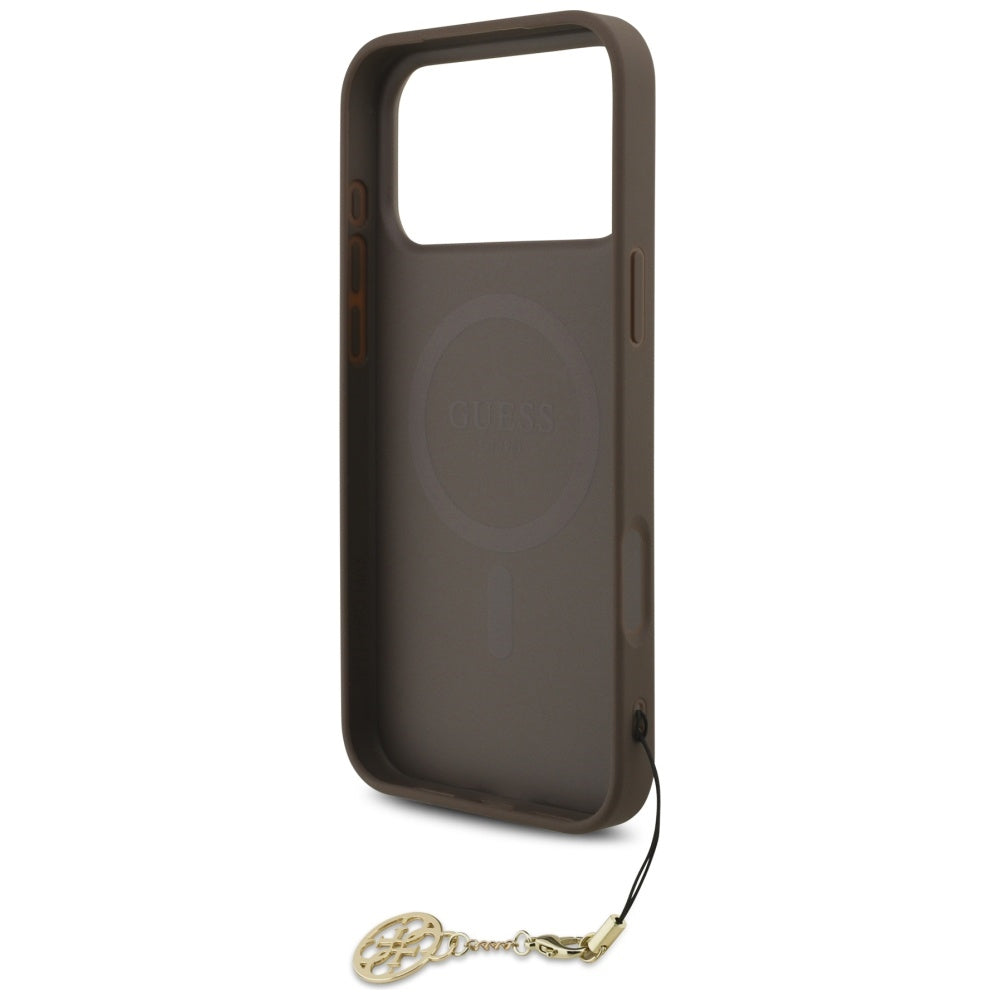 Guess 4G Charms Collection MagSafe case for iPhone 17 Pro Max - brown_5