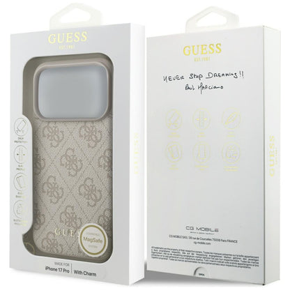 Guess 4G Charms Collection MagSafe Case for iPhone 17 Pro - Pink_6