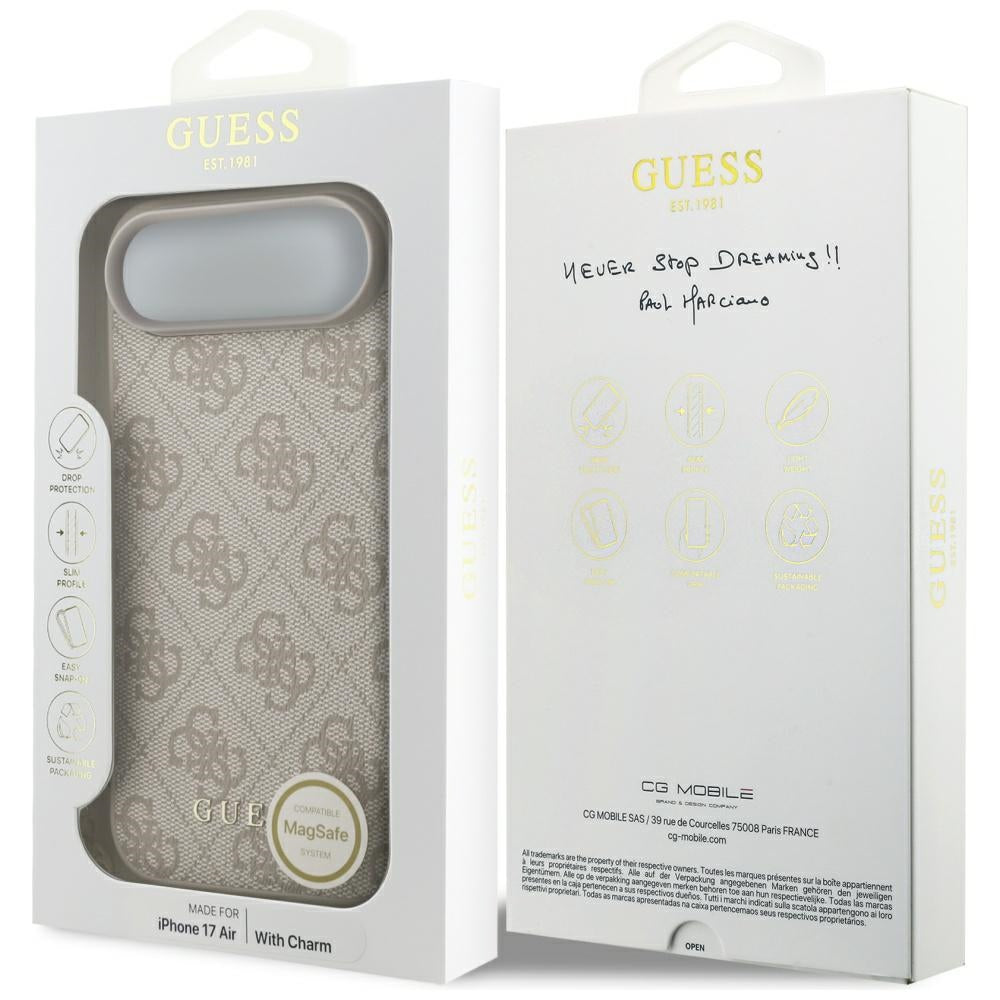 Guess 4G Charms Collection MagSafe Case for iPhone Air - Pink_6