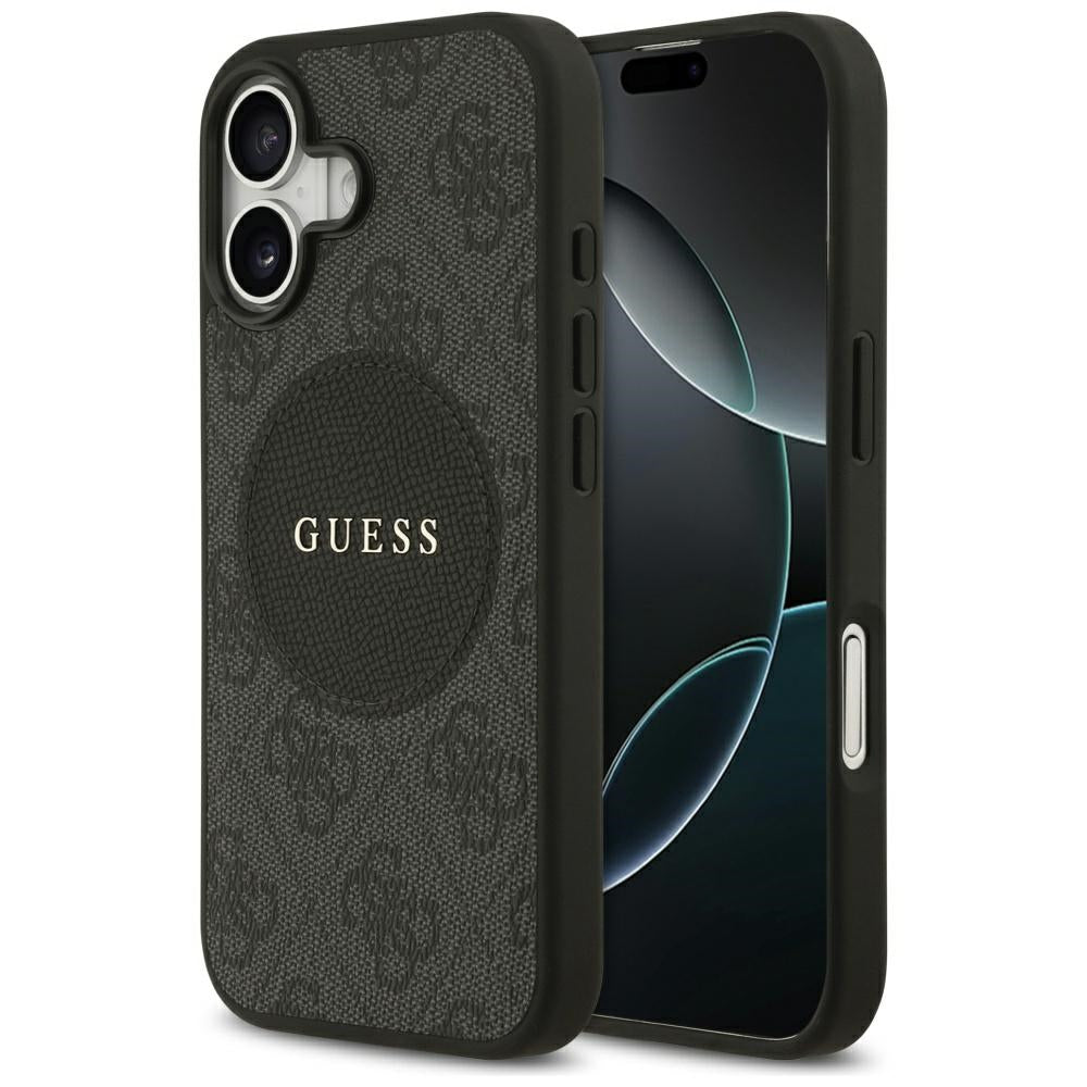Guess 4G Circle Classic Logo MagSafe case for iPhone 17 - black_0