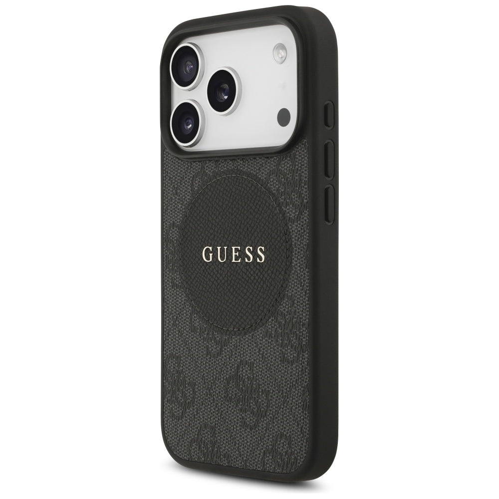 Guess 4G Circle Classic Logo MagSafe case for iPhone 17 Pro - black_1