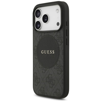 Guess 4G Circle Classic Logo MagSafe case for iPhone 17 Pro - black_1