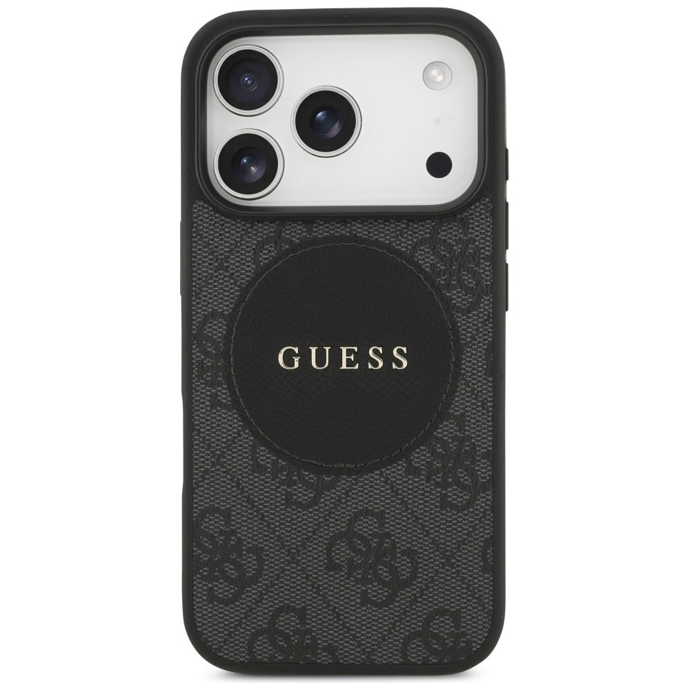 Guess 4G Circle Classic Logo MagSafe case for iPhone 17 Pro - black_2