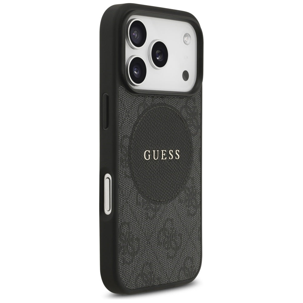 Guess 4G Circle Classic Logo MagSafe case for iPhone 17 Pro - black_3
