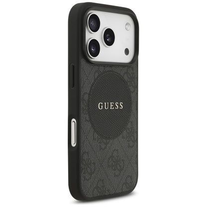 Guess 4G Circle Classic Logo MagSafe case for iPhone 17 Pro - black_3