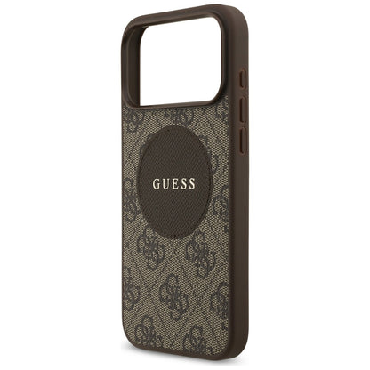 Guess 4G Circle Classic Logo MagSafe case for iPhone 17 Pro Max - brown_5