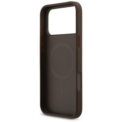 Guess 4G Circle Classic Logo MagSafe case for iPhone 17 Pro Max - brown_6