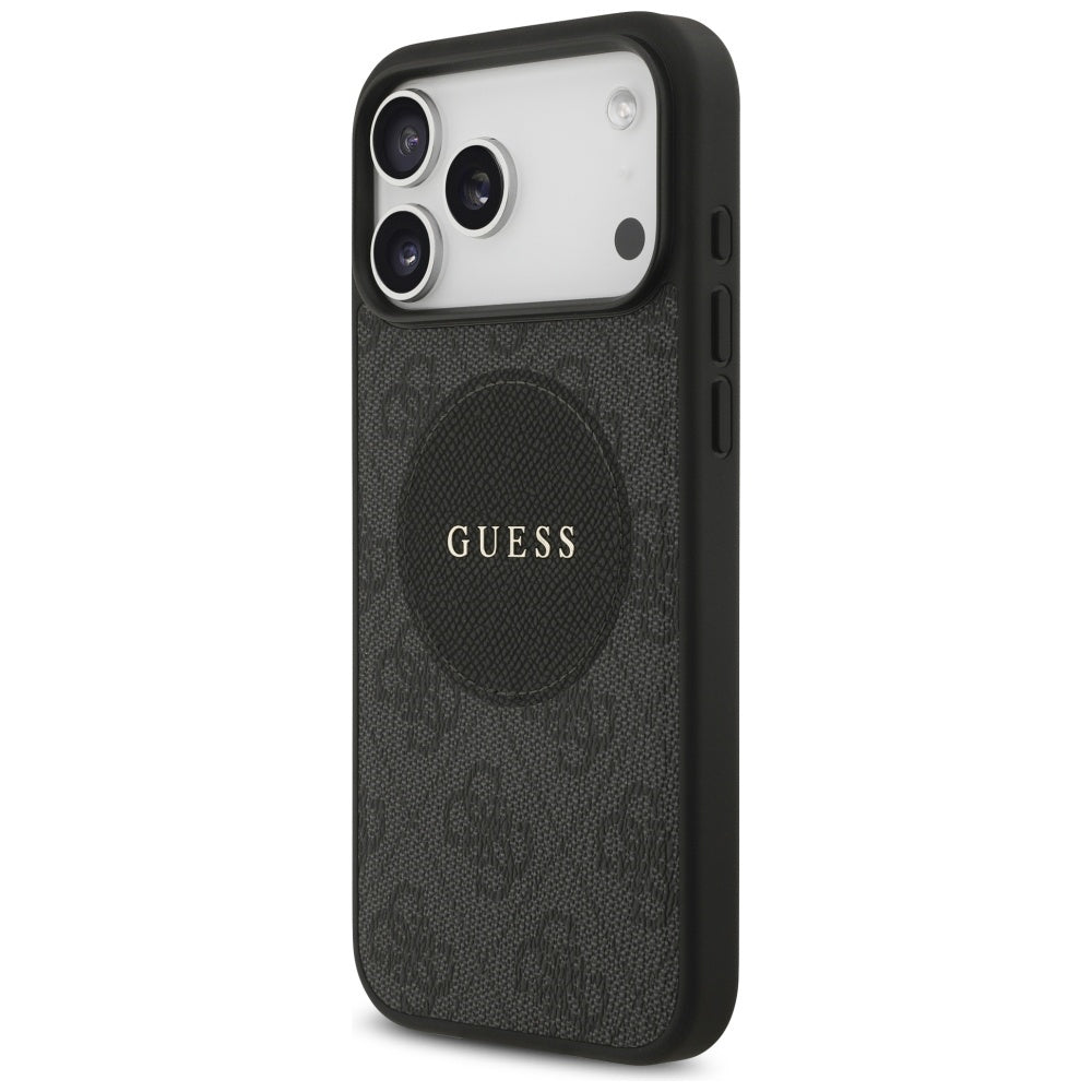 Guess 4G Circle Classic Logo MagSafe case for iPhone 17 Pro Max - black_1
