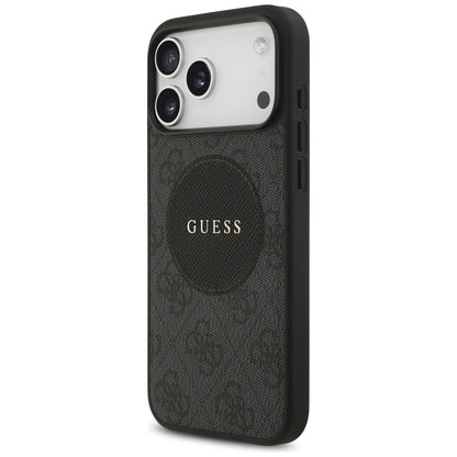 Guess 4G Circle Classic Logo MagSafe case for iPhone 17 Pro Max - black_1