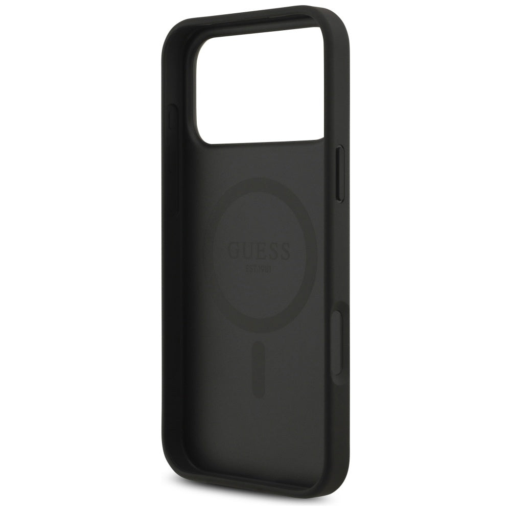 Guess 4G Circle Classic Logo MagSafe case for iPhone 17 Pro Max - black_6