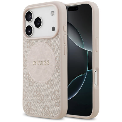 Guess 4G Circle Classic Logo MagSafe Case for iPhone 17 Pro - Pink_0