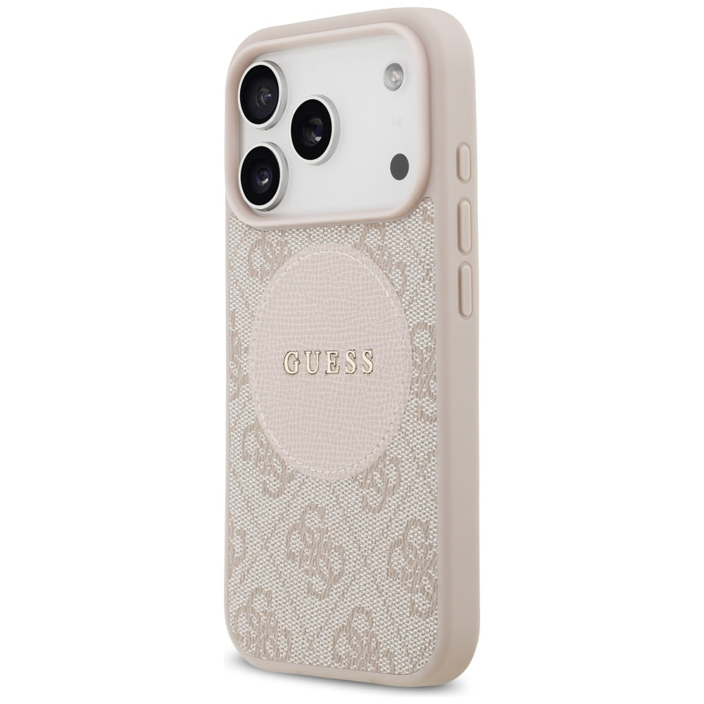 Guess 4G Circle Classic Logo MagSafe Case for iPhone 17 Pro - Pink_1