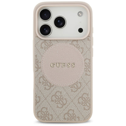 Guess 4G Circle Classic Logo MagSafe Case for iPhone 17 Pro - Pink_2